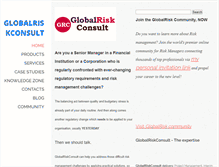 Tablet Screenshot of globalriskconsult.com
